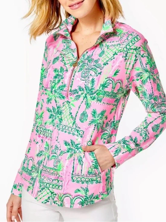 Lilly Pulitzer Skipper Popover in Mandevilla Baby Always Worth It - Picture 6 of 8